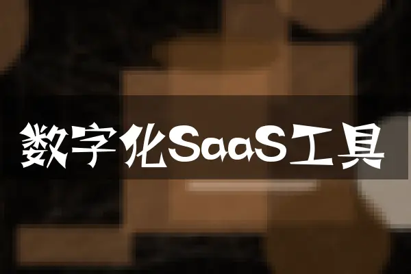 数字化SaaS工具